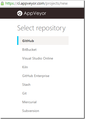 Select repository