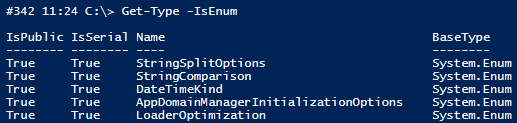 IsEnum output