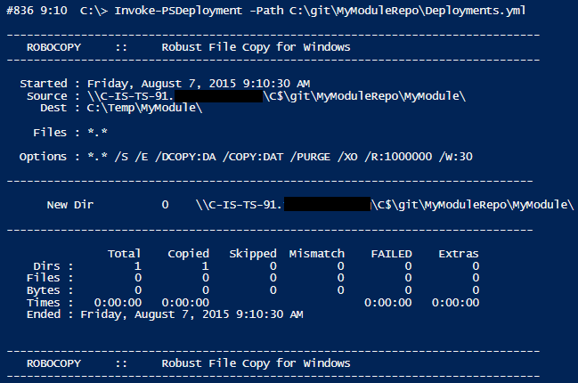 Invoke-PSDeployment